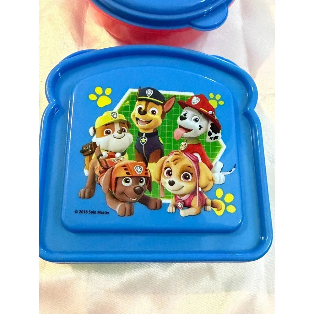 Paw Patrol Sandwich and Snack Container Set Zak Designs Blue Green Red BPA Free